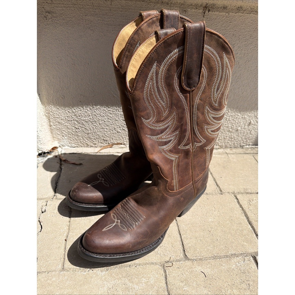 Shyanne Womens Xero Gravity Wren Western Performance Boots Size 7.5 M Brown